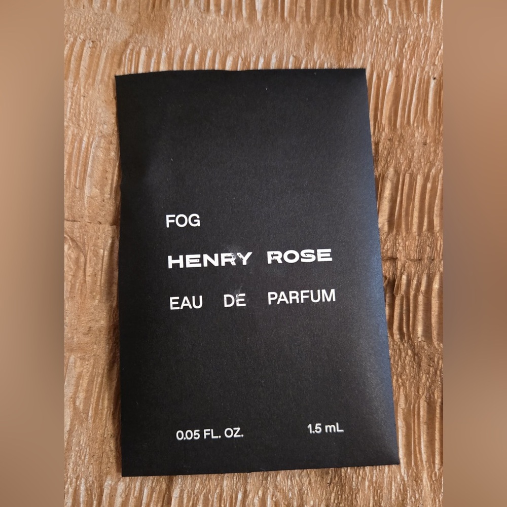 Henry Rose Fog 1.5mL Eau de Parfum Sample 3x